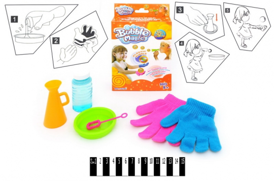 Мыльные пузыри ( набор для игры + рукавички) Фото
