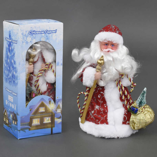 Дед Мороз С 23469 (48) музыкальный, в коробке Фото