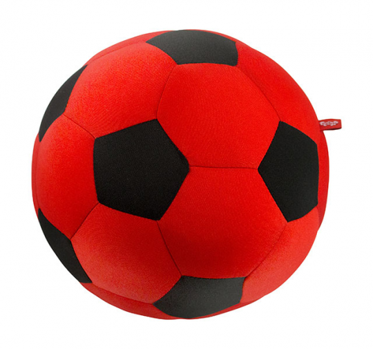 Антистрессовая игрушка мягконабивная &quot;SOFT TOYS &quot;Футбольный мяч&quot; красный, 20*20см Фото