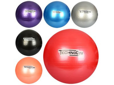 Мяч для фитнеса-75см MS 0983 (24шт) Фитбол, резина, 1100г, 6 цветов, в кульке, 19-17-8см