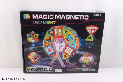 Магнитный конструктор MAGIC MAGNETIC 72 дет., в кор. 44*35*6см (24шт/3)
