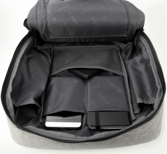 Рюкзак для города Kite City унисекс 485 г 40 x 30.5 x 7.5 см 14 л Серый (K20-2514M-2) Фото