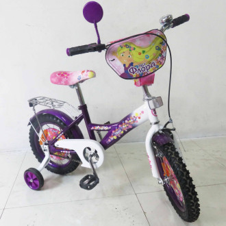 Велосипед TILLY Флора 14 T-21427 purple + white /1/&quot;