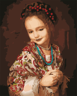 Картина по номерам &quot;Украиночка&quot;,  в кор. 40*50см, ТМ ArtStory