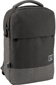 Рюкзак молодежный GoPack 0.55 кг 45x30x10 см 18 л Серо-коричневый (GO19-139L-2)