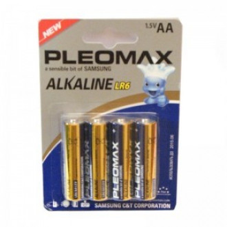 Батарейка pleomax alkaline LR06 упаковка 4 шт