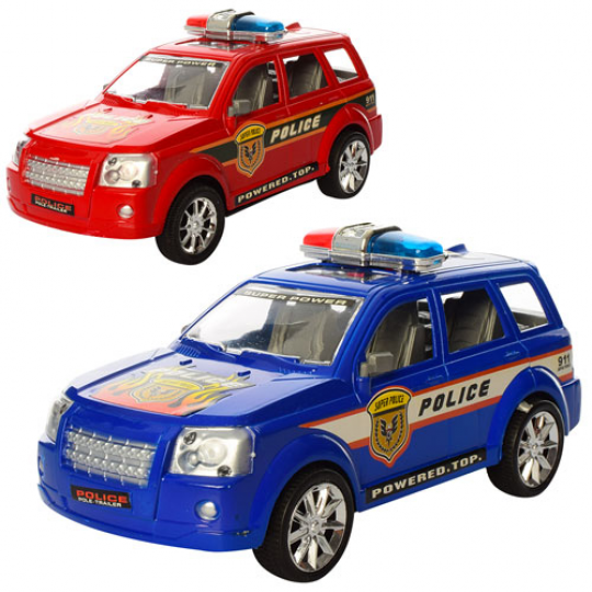Машинка RD003 (96шт) инер-й, полиция, 22см, микс цветов, в кульке, 22-10-10см Фото
