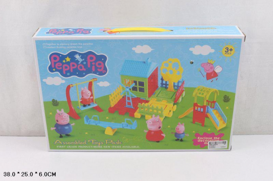 Домик &quot;Peppa Pig &quot; DT0088-2 (48шт/2) фигурки, игровая площадка в кор.38*25*6см Фото