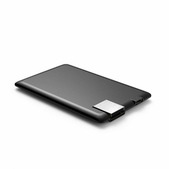 Внешн. портат..аккум. батарея XOOPAR - POWER CARD  (Li-Pol,1300мА*ч,черн.,microUSB/USB-каб, LED)