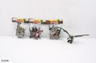 Животные 032A драконы, 4 вида, в пакете 16 см