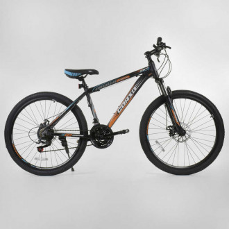 Велосипед Спортивный CORSO 26&quot;дюймов 93092 (1) рама алюминиевая 16.5’’, 21 скорость, собран на 75%