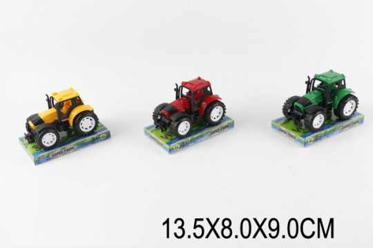 Трактор инерц. 9970 (288шт/2) 3 цвета, под слюдой 13, 5*8*9см Фото