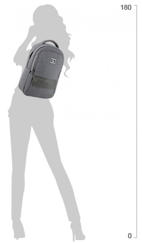 Рюкзак для города GoPack Сity унисекс 475 г 44.5 х 28 х 13 см 18 л Серый (GO20-152L-1) Фото