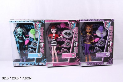 Кукла &quot;Monster High&quot;, 9 видов, на шарнирах, с аксес., в кор. 32,5*23,5*7см (72 шщт./2)