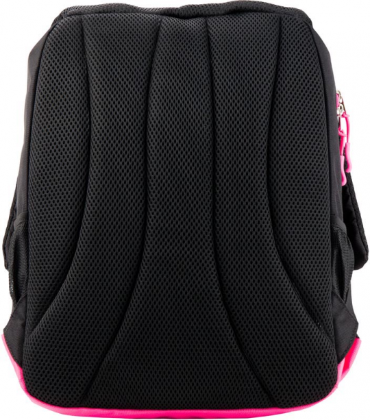 Рюкзак школьный GoPack 0.5 кг 38х28х18 см 20 л Черный с розовым (GO19-115M) Фото