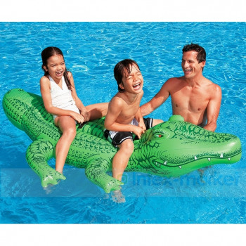 Детский надувной двухместный плот крокодил Intex 58562