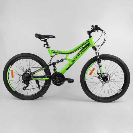 Велосипед Спортивный CORSO «Rock-Pro» 26&quot; дюймов 36102 (1) рама металлическая, SunRun 21 скорость, собран на 75% Фото