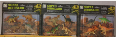 Животные TB013a (240шт/2) динозавры, 3 вида, в коробке 18*22*3 см