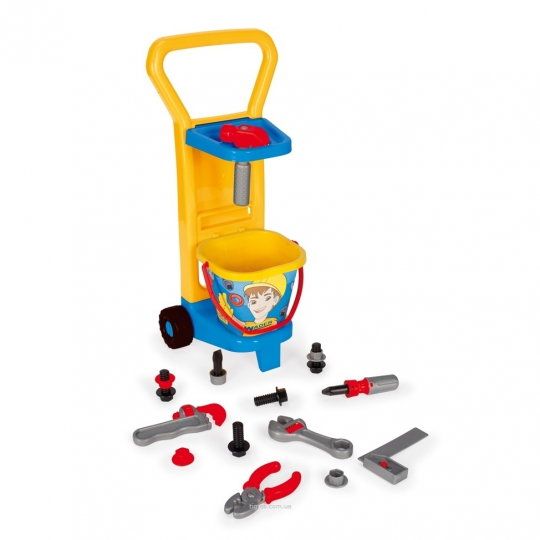 Детский игровой набор с тележкой Маленький механик Фото