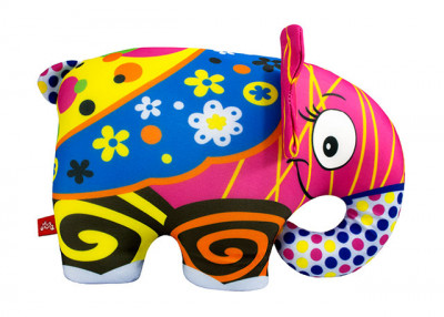 Антистрессовая игрушка мягконабивная &quot;SOFT TOYS &quot;Слон&quot;, разноцветный, 25*20см