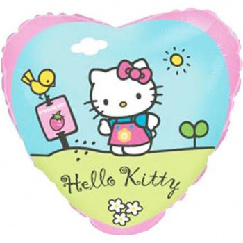 Фольгированные шары с рисунком 1202-3223 ф 18&quot; hello kitty сад/fm
